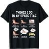 Bearded Dragon Things I Do In My Spare Time T Shirts Men Cotton Humor Streetwear Tee Shirt Short Sleeve Unisex Loose Clothing
