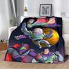 Buzz Lightyear Cartoon Print Throw Blanket  Soft Warm Perfect for Home Travel Picnics Birthday Gifts