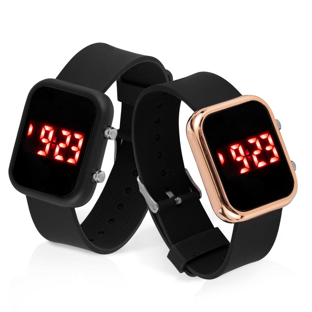 Digital Watches for Women Sports Watches LED Wristwatch Ladies Silicone Strap Elegant Electronic Clock Relojes Digitales