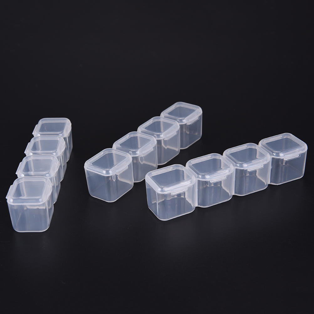 Sale Clear Plastic 28 Slots Adjustable Jewelry Storage Box Case Organizer Bead