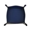 1 Pcs Creative Desk Storage PU Folding Imitation Leather Tray Sundries Key Snack Decoration Box Organizer Office School Supplies