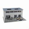 Modèle de Bâtiment d'Usine avec Socle d'Exposition Diorama Miniature Authentique