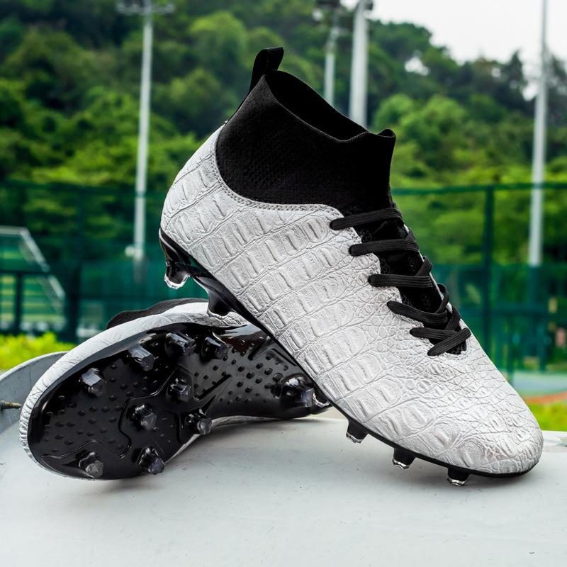 Football Shoes Men's High Top Shoes Spring Sports Youth Students Foreign Trade Competition Women's Spikes Large Size Training