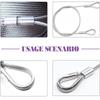 340-Piece Stainless Steel Wire Rope Kit with 304 Stainless Steel Thimbles, Ferrules, Double Hole Aluminum Sleeves, and Figure 8 Rigging