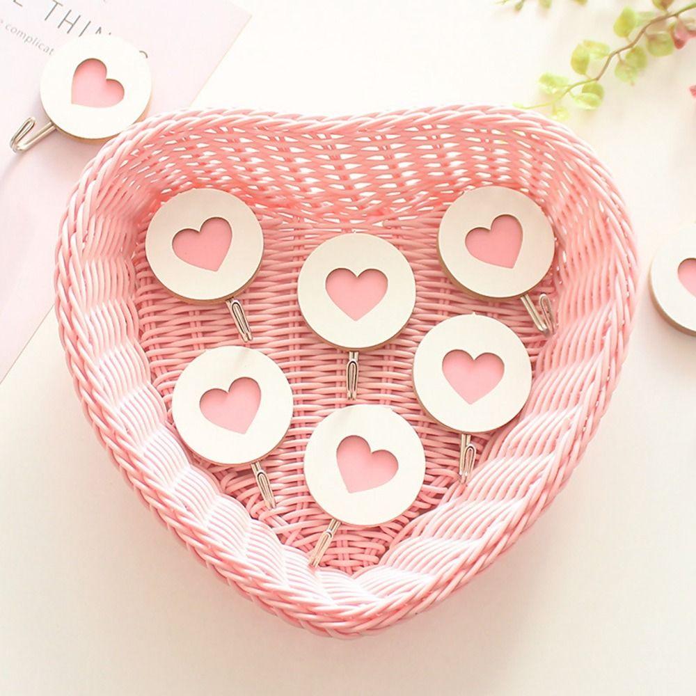

Wooden Heart Shaped Hook No Punching Key Holder Multifunctional Wall Hook Home жовтий