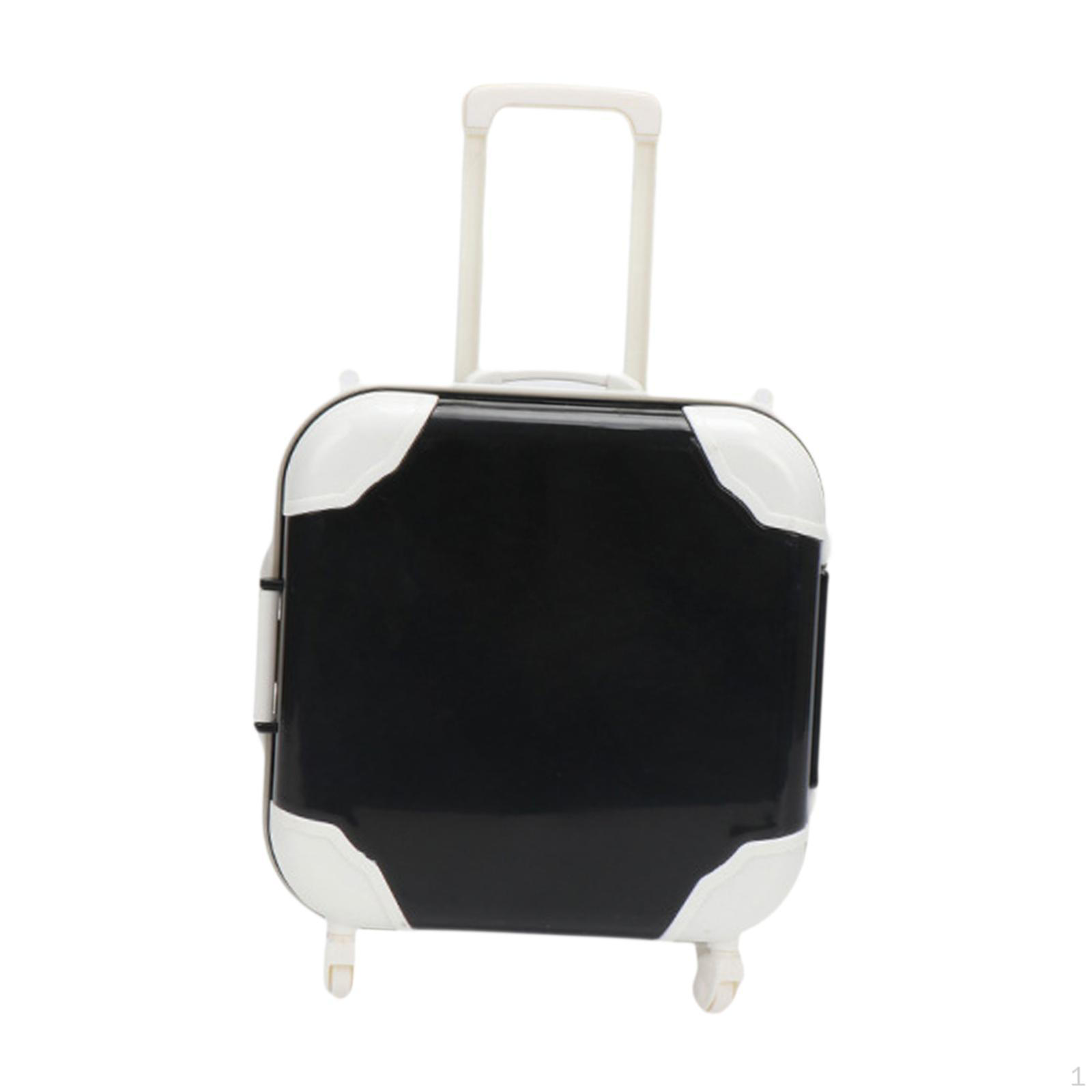 

Чемодан для кукол Дорожный Кукольный домик Аксессуары Чемодан Коробка для хранения Игры чёрный