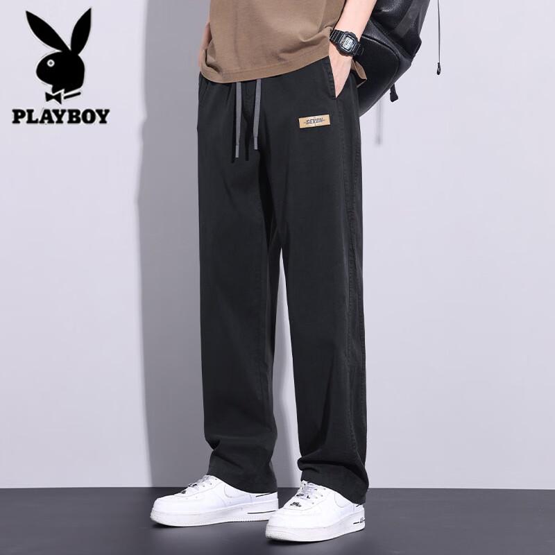 Playboy Men s Summer Lightweight Tencel Loose Straight Jeans L