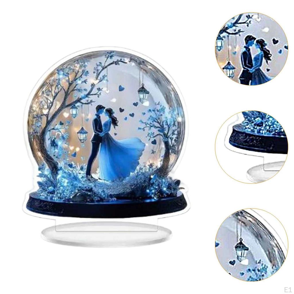 Acrylic 2D Flat Decor Sign Unique Table Centerpiece,Decorative,Desktop Ornament,for Cabinet Holiday