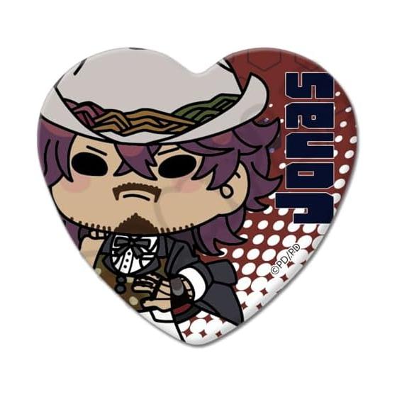 TV Anime Gnosia MK [Jonas] Heart-Shaped Can Badge