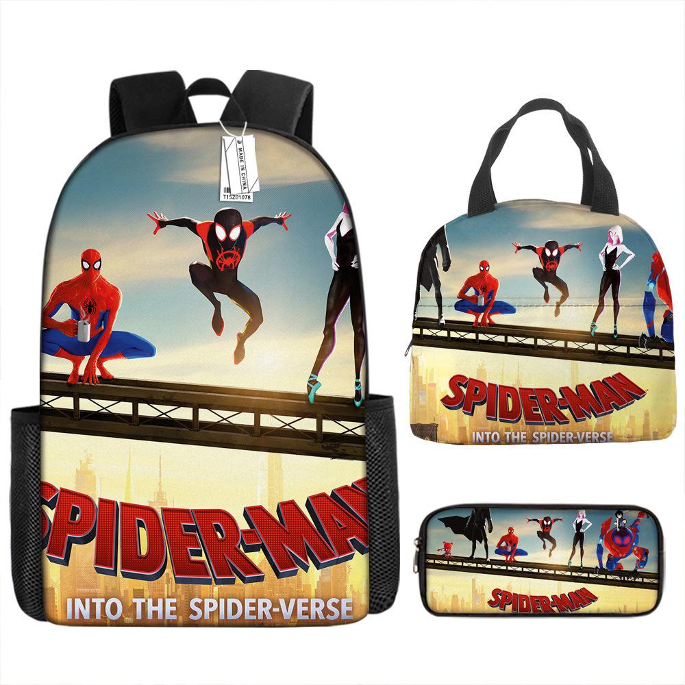 Backpack Elementary School Bag Children'S Lunch Bag Pencil Case Three-Piece Set