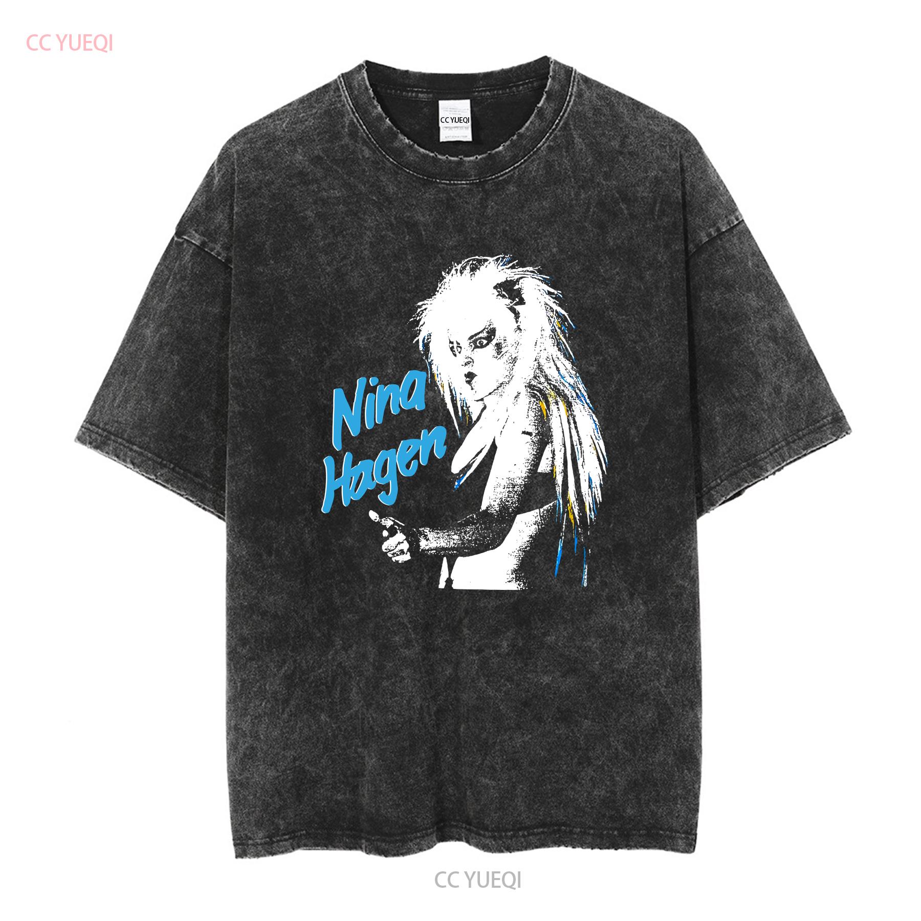 

Super Rare Vintage 80s NinaHagen T Shirt No mv2575 vintage Washed graphic Comfortable Casual homme Stretched Breathable S
