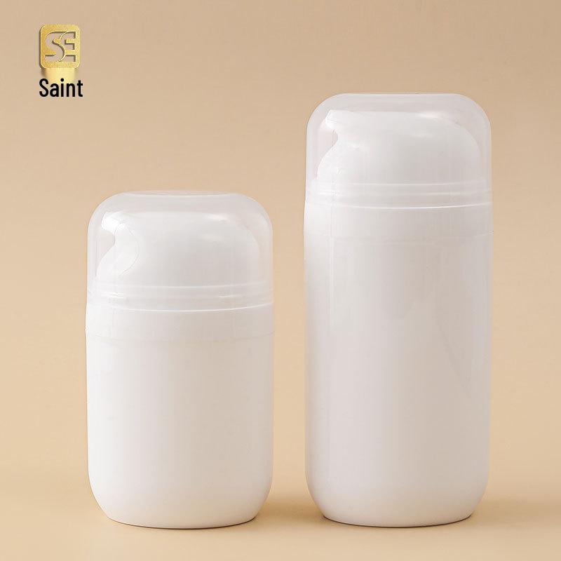 

Овальная вакуумная бутылка для ухода за кожей: 50 мл/100 мл, Материал ПП, Портативный дизайн с помпой для солнцезащитного крема и лосьона для мам и малышей. 50ml; White; PP