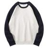 Japan-Korea Bestseller Women's Color Block Raglan Long Sleeve Sweatshirt - Lightweight, Casual Spring/Autumn Jacket