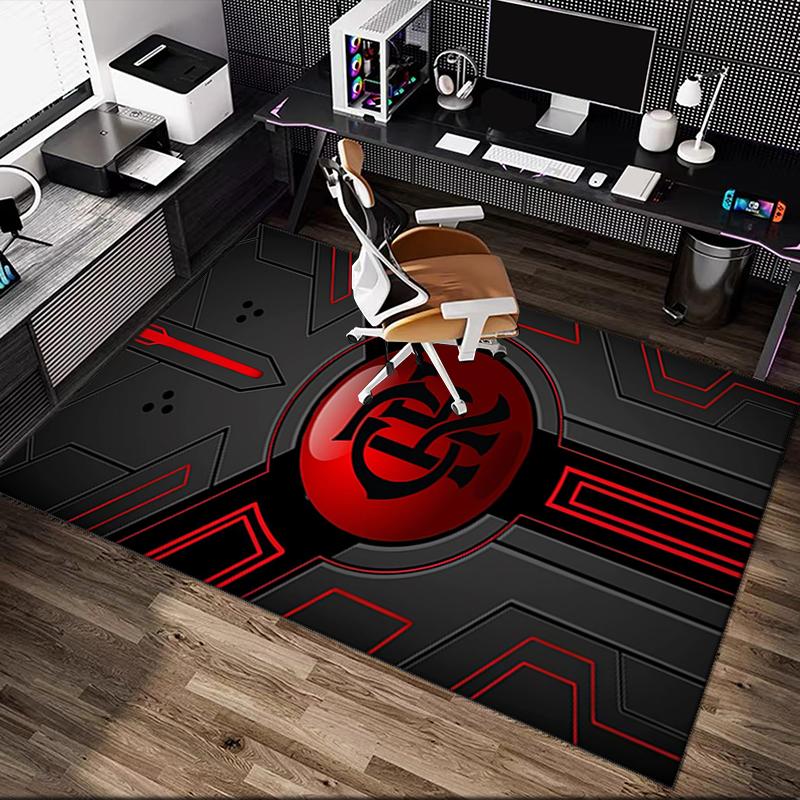 Rangers FC Print Area Rug, Multi-functional Office Chair Sofa Carpet, Easy Clean Carpet for Home and Living Spaces