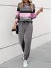 1116 New European and American Casual Versatile Fashion Animal Pattern Long-sleeve Crewneck Sweatshirt Set