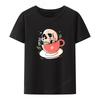 Skull Coffee Funny Graphic Shirts and Blouses Ulzzang Interesting Print Tshirt Womens Tops Tees Cute Creative Camisetas Mujer