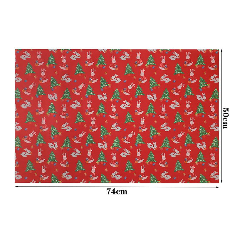 10pcsChristmas Gift Wrapping Paper Multi-purpose Portability Gift Packaging Papers Party Wedding Gift Wrapping Decoration Papers