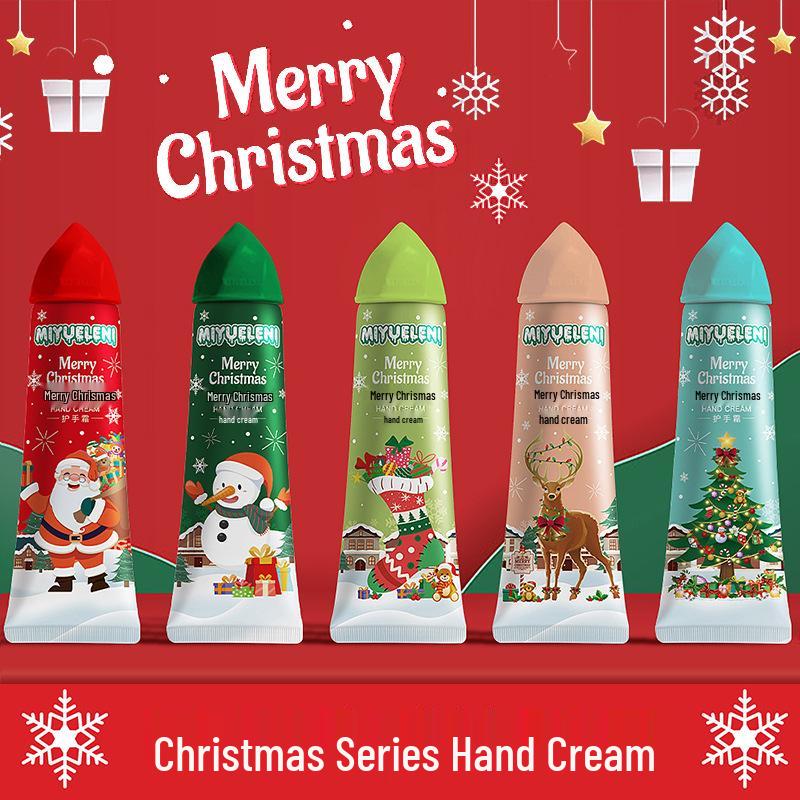 Mi Yue Le Ni Christmas Ice Cream Hand Cream 30g - Hydrating, Non-Greasy, Moisturizing, Refreshing Cone
