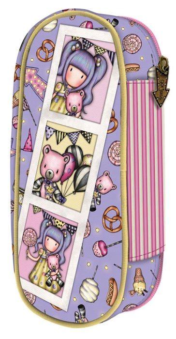 Trousse de rangement - Safta - Gorjuss First Prize - Lila - 10x23x6 cm - 180g