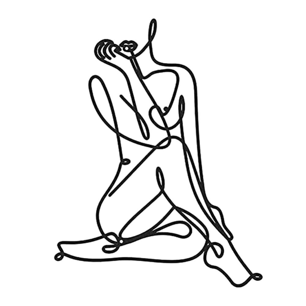 Veggkunstdekor Minimalistisk Kvinnekropp for Soverom Bad Stue