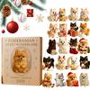 Pomeranian Sweet Wonderland Christmas Advent Calendar 2025 24 2D Acrylic Doll 24 Days Countdown Calendar for Family Holiday Gift