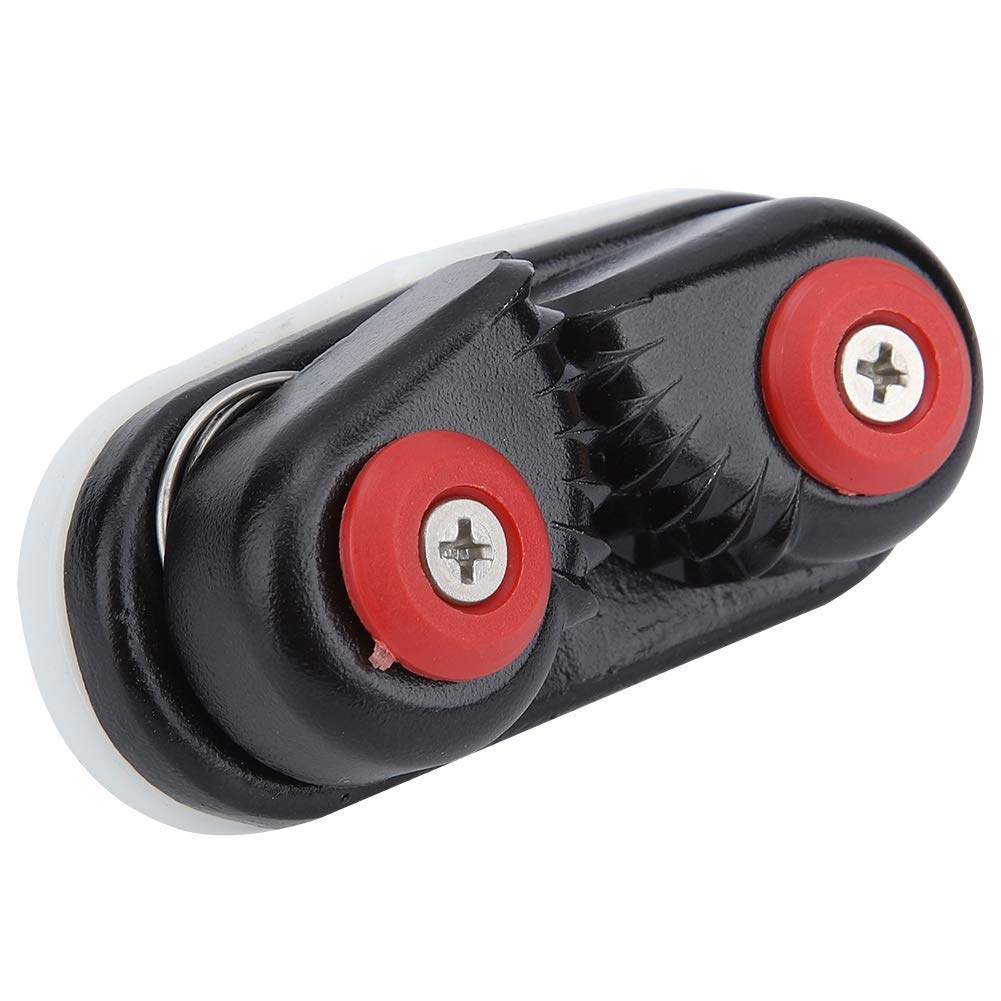 

Cam Cleats - Qiilu Black Aluminum Alloy Rope Buckle Holder Anchor Cam Cleats for Kayak Yacht Boat Accessories normal