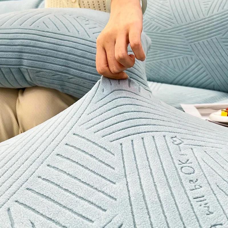 1Pc Elastic Sofa Cover Adjustable Sofa Cover Seat Cushion Energy Slipcover L-Shaped Corner Couch Cover Slipcover 1/2/3/4 Seater