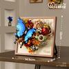 3D Decorative Painting Arts Mini Block Butterfly Flower Moon Photo Frame Idea Construction Building Bricks Toys For Kids Gifts