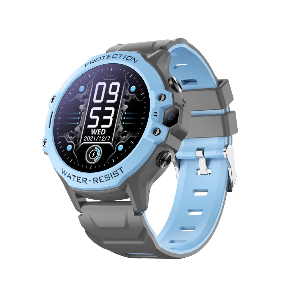 Детские умные часы 4G, видеовызов, удаленный монитор, GPS LBS, WIFI, местоположение, SOS, IP67, водонепроницаемые умные часы, детский смартфон, часы for Asia Euro African синий