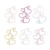 Wedding Cake Topper Love Heart Cake Decoration Valentine's Day Gift Dessert Decoration Acrylic Cupcake Toppers