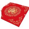 Red Auspicious Wedding Cushion for Bride's Room Decor - Kneeling Cushion with "Hundred Blessings" Design