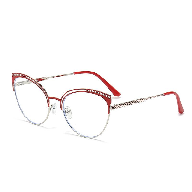 

New Cat s Eye Glasses Fashion Trend Advanced Flat Mirror Radiation Protection Joker Ladies Blue Glasses
