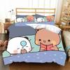Bubu Dudu Cartoon Bedroom Set,Children's Gift Teenagers Kids Microfibre Double Bed Duvet Cover 2/3 Piece With Zip Pillowcase