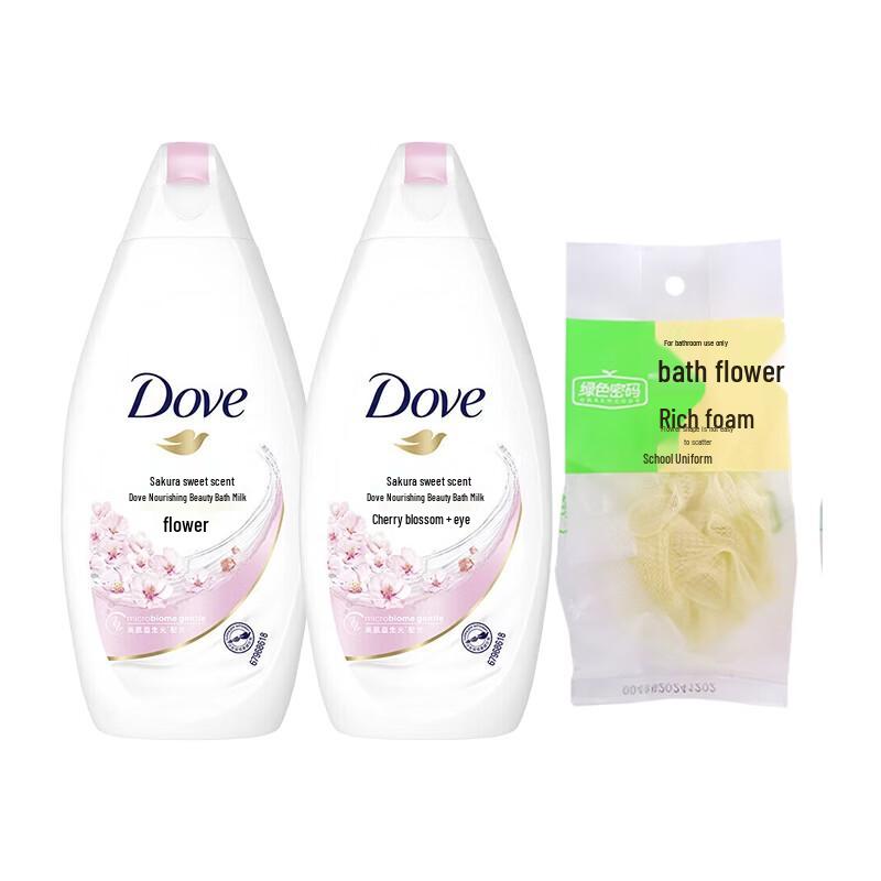 Набор геля для душа Dove с ароматом вишневого цвета