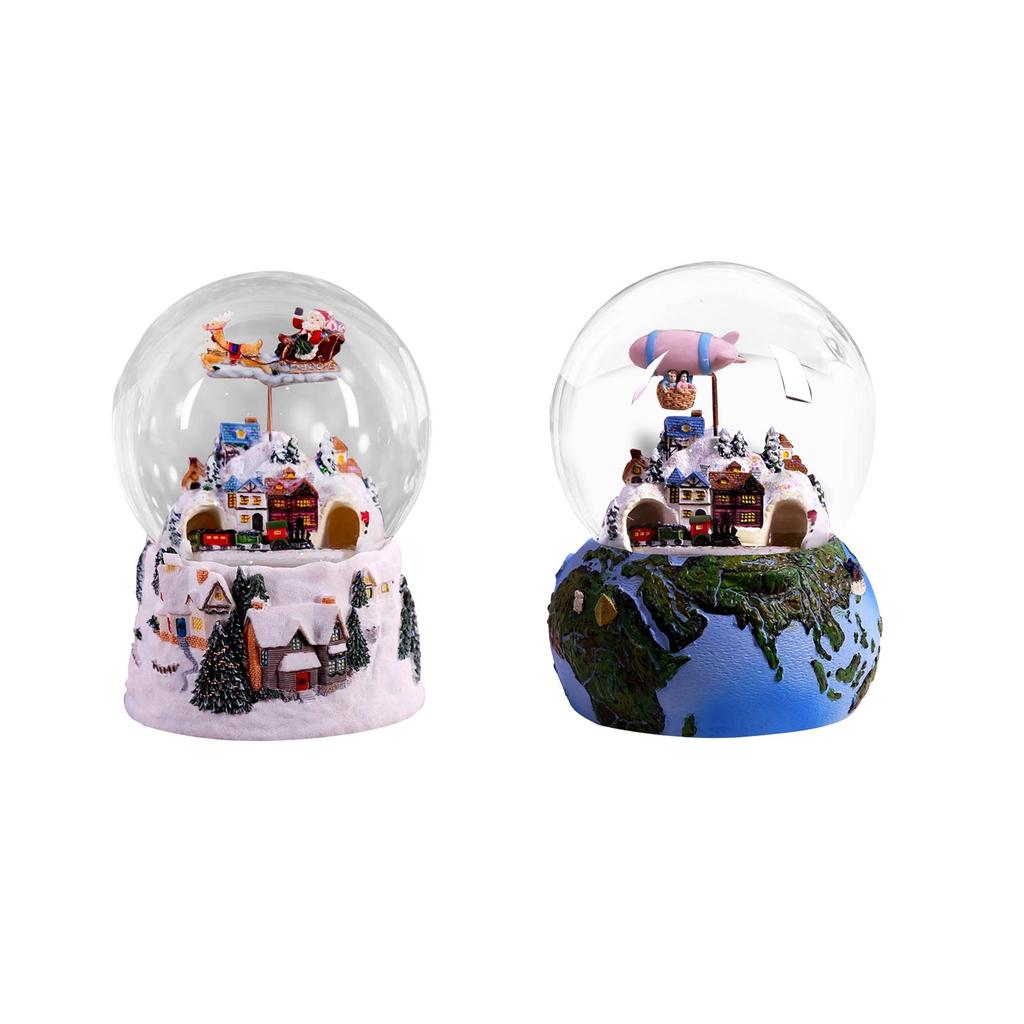 Christmas Music Box Rotating Toy Xmas Musical Box for Tabletop Party Home