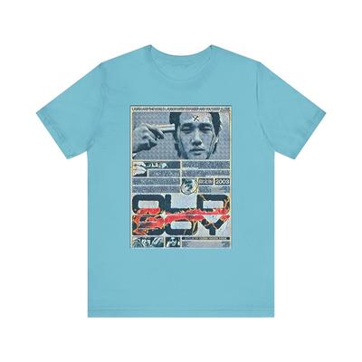 Koszulka Oldboy Nadruk Graficzny Film Plakat Chirashi Unisex Jersey Krótki Rękaw