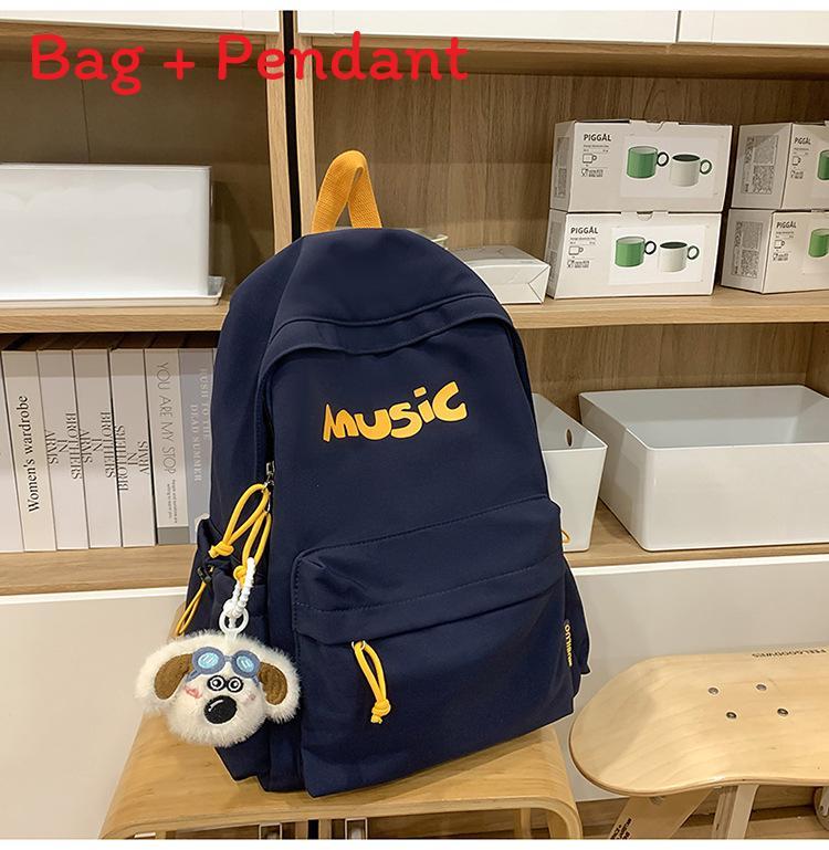 Lässiger Reiserucksack aus Nylonmaterial für Mädchen und zur Aufbewahrung von Computern