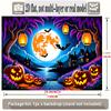Party Backdrop Halloween Flat Banners Spooky Night Scenery Celebrations Wedding Enthusiasts Photo Background Decor Front Door Decor