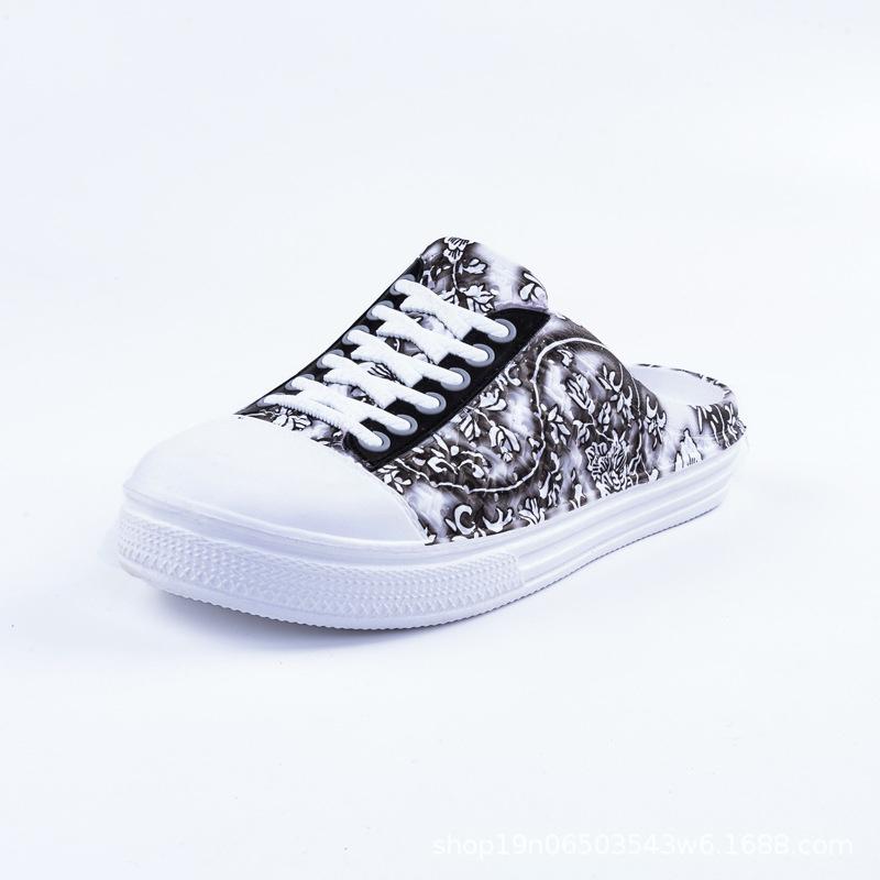 

Fashion Summer Outdoor Semi-Slipper Mesh Cover Women s Shoes Large Size Beach Shoes Casual Comfortable Breathable And Lightweight 36