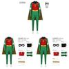 Teen Titans Robin Cosplay Costume With Spandex Material For Halloween And Stage Performances