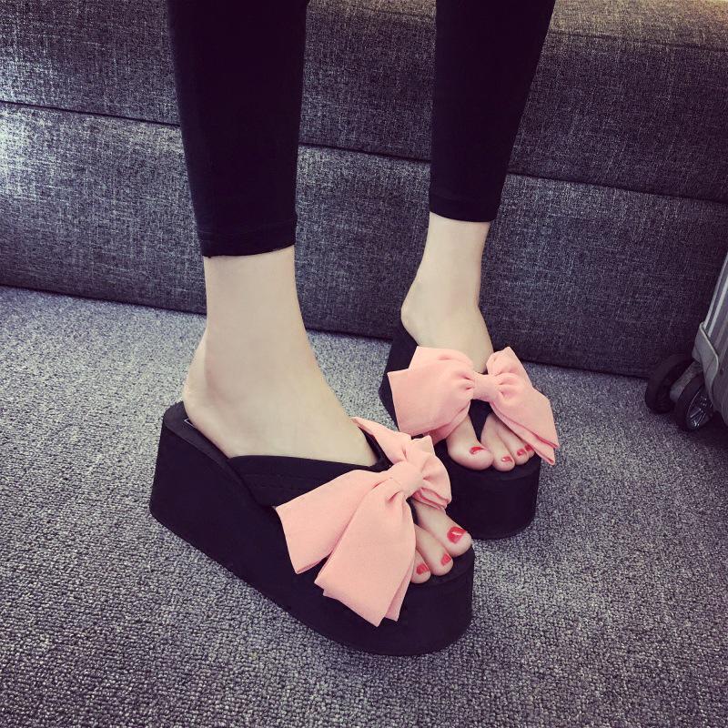 Women's Elegant Bow Knot Casual Outdoor Summer Slippers