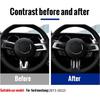 Carbon Fiber Steering Wheel Button Sticker Interior Panel Cover Trim for Ford Mustang 15-22 Anti Scratch Decorative Accessories