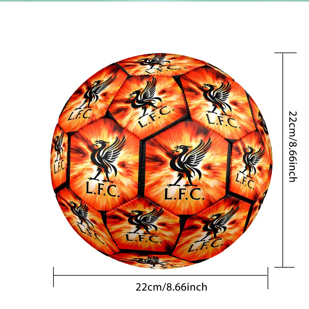 Liverpool Fc Crest Soccer Ball Size 5 Soccer Ball, Machine-stitched, Soft and Comfortable, Suitable for Training and Matches Fan Gift