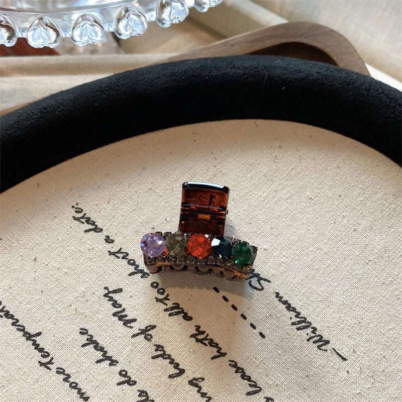 

Корейские аксессуары для волос: Маленькие заколки для волос с элегантными краями, инкрустированными кристаллами, заколки для челки, милые заколки для челки и бахромы