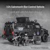 XL Saber-Toothed Tiger Explosion-Proof 1:24 Alloy Police Car Simulation Model Toy for Kids