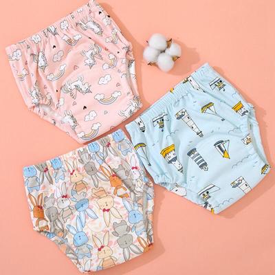 6-lagige wasserdichte, wiederverwendbare Baumwolle, Baby-Trainingshose, Säuglings-Shorts, Unterwäsche, Stoff, Babywindel, Windeln, Höschen, Windelwechsel