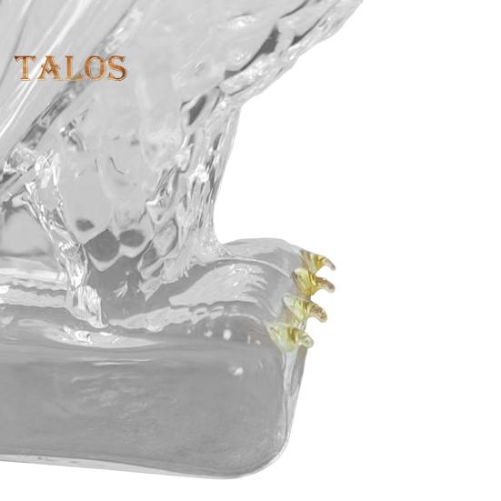 350ml láhev na whisky ve tvaru orla, skleněná láhev na víno s motivem orla, bytová dekorace, dárek na kolaudační párty