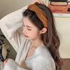 Headband Hairband Wide Ear-friendly Thick Twist Wide Bob Long Hair Retro Women lmn635