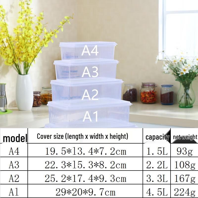 HANDUNYOU PP Plastic Food Storage Container Set