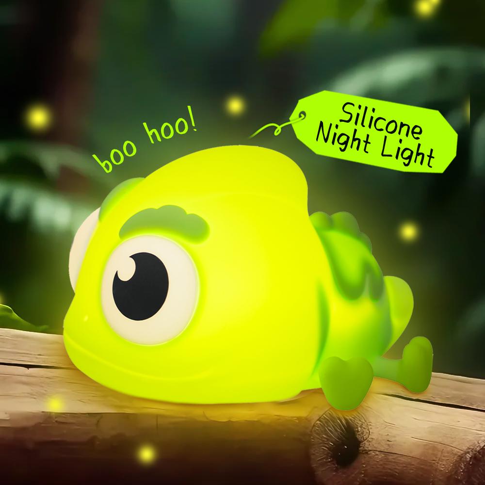 Novelty Animal Silicone Night Light Tortoise Nursery Sleeping Nightlights Rechargable Touch Sensor Baby Lamp For Christmas Gift